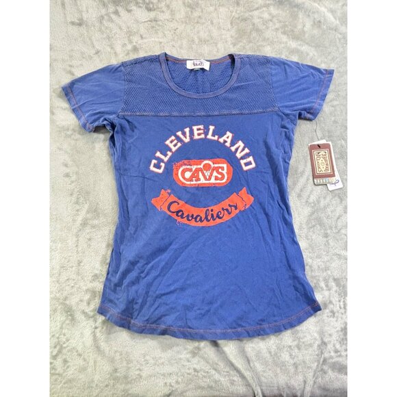 Cleveland Cavaliers Womens shirt small Blue hardwood classics Touch by Alyssa Mi - Picture 2 of 12